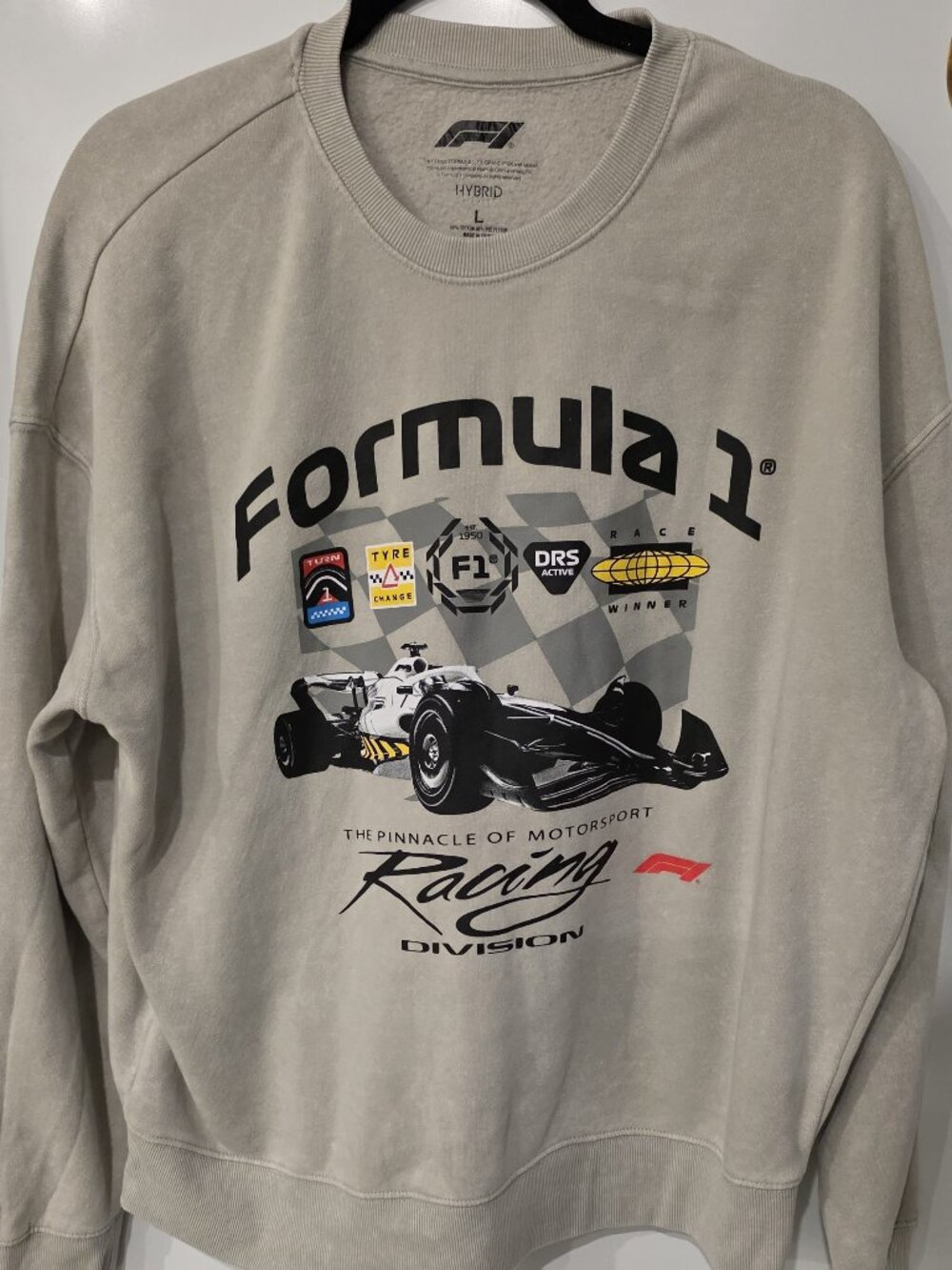 Formula 1  "Racing Division" Graphic Sweatshirt - Men's Size Large